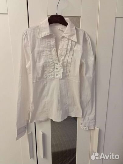 Блузка белая для девочек 158