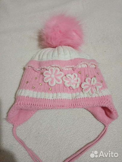 Шапка для девочки 4-7лет