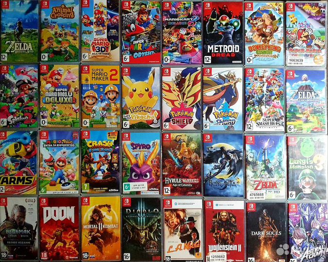 Картриджи для nintendo switch