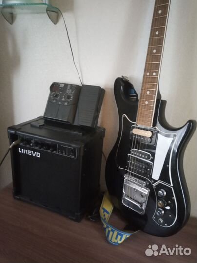 Гитара, комбо усилитель, гит. Процессор