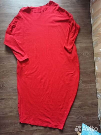 Платье трикотаж хб 52-56 р. Бу