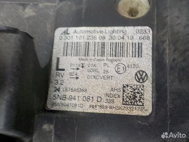 Фара левая Volkswagen Tiguan