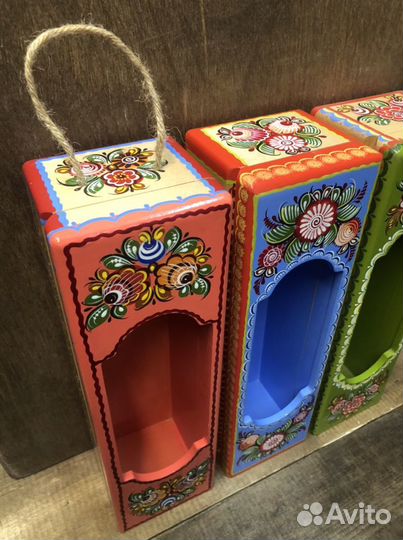 Подарочная коробка - шкатулка Городецкая роспись