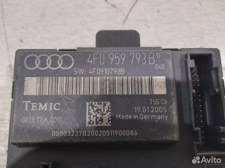 Блок управления дверьми передний правый Audi A6 C6