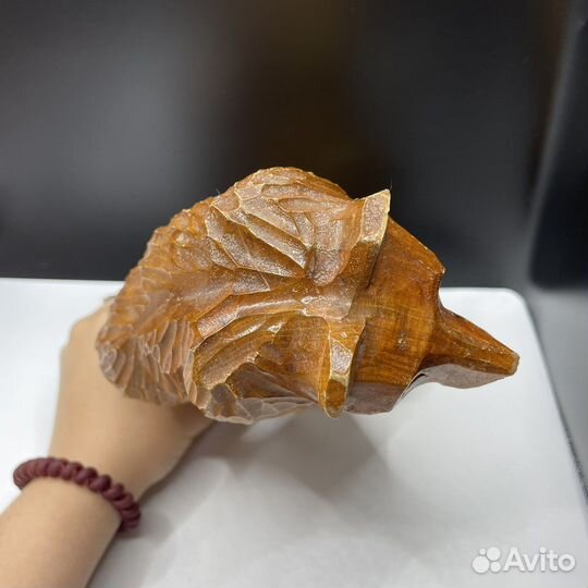 Деревянная статуэтка медведь С бочонком СССР (сзр)