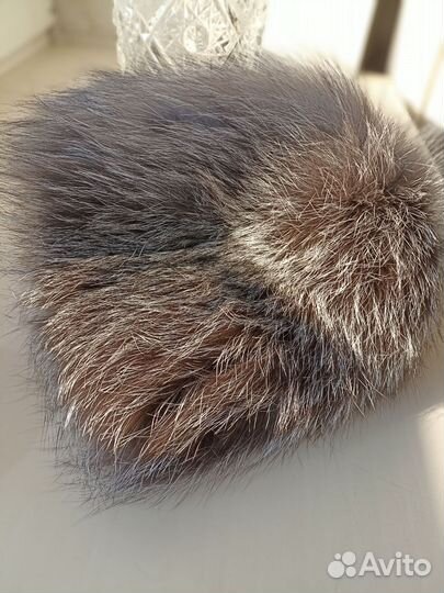 Шапка женская с натуральным мехом
