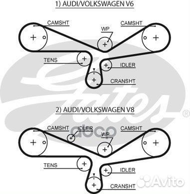 Комплект грм K025493XS Gates