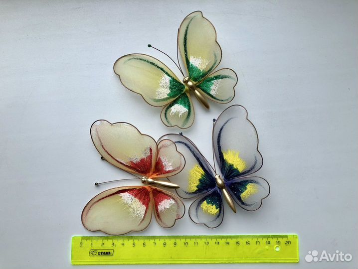 Декоративные бабочки для интерьера