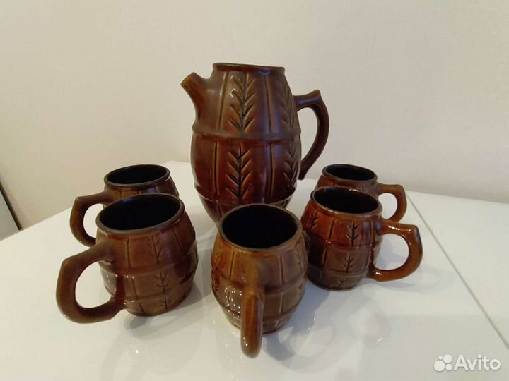 Набор Кувшин и бокалы винтаж СССР