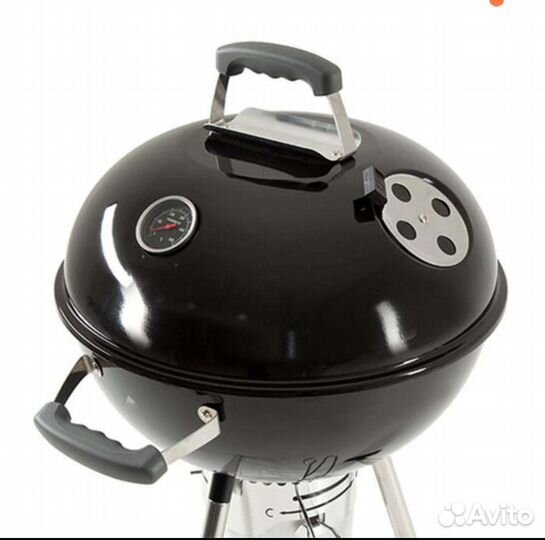 Переносной круглый угольный гриль