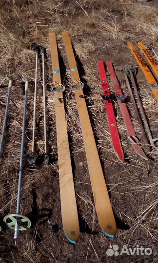 Лыжи беговые деревянные