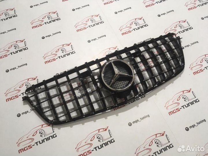 Решетка на Mercedes GL-class X166 GT Хром звезда
