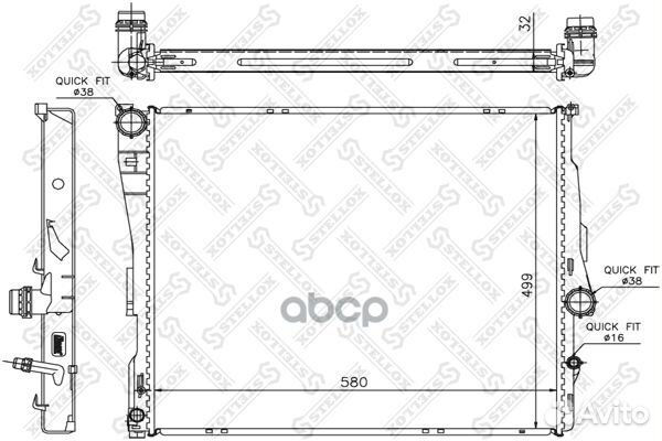 1025589SX радиатор системы охлаждения BMW X3 2