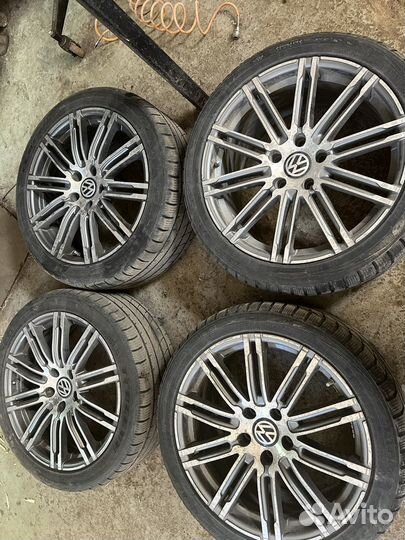 Диски с резиной r20 porshe, vw, audi