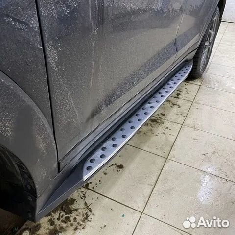 Пороги подножки на Hyundai Tucson