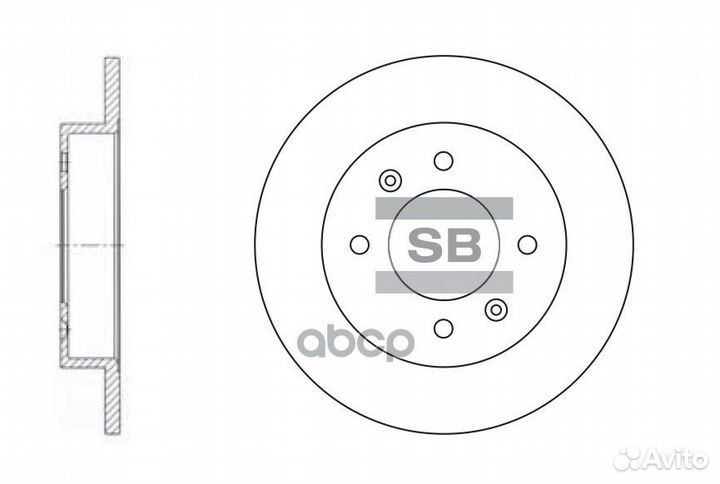 Диск тормозной hyundai elantra XD 00/lantra зад