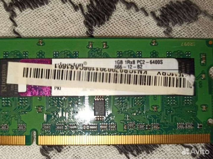 Память для ноутбука Kingston 1Gb DDR2 800MHz
