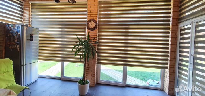 Рулонные шторы блэкаут, день-ночь, плиссе Балашиха