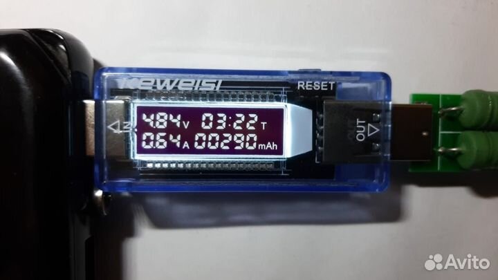 USB тестер заряда аккумулятора