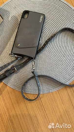 Чехол на iPhone xs max кожаный