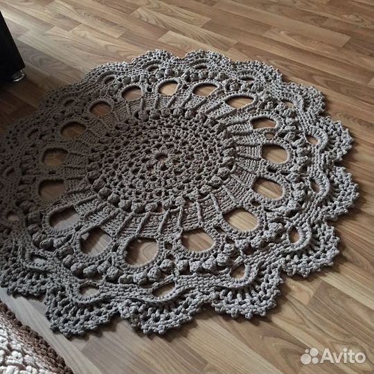 Вязаный ковер (хлопок/вискоза) 1метр