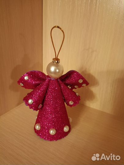 Ёлочные игрушки ручной работы из фоамирана