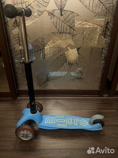 Самокат mini micro deluxe голубой
