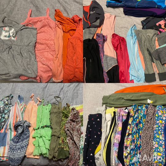 Два огромных мешка одежды на девочку 5-6 лет