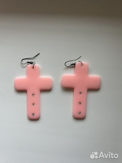 Серьги кресты