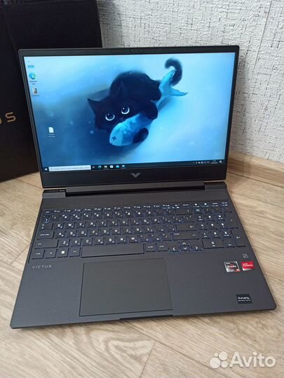 Новый HP Victus Ryzen5 5600\16GB\512\RX6500\144Hz