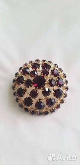 Брошь винтажная чехия