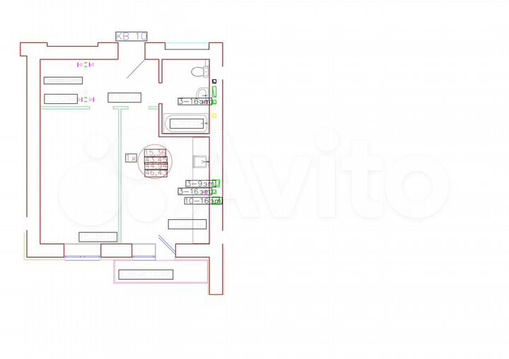 1-к. квартира, 44,9 м², 14/18 эт.