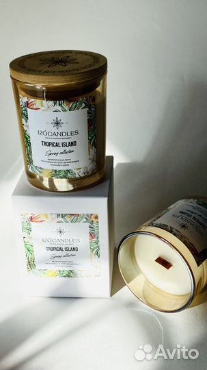 Ароматическая свеча Тропический Остров