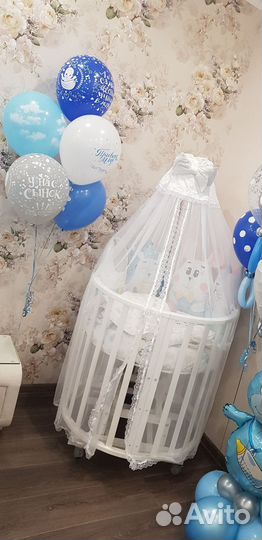 Детская кроватка круглая