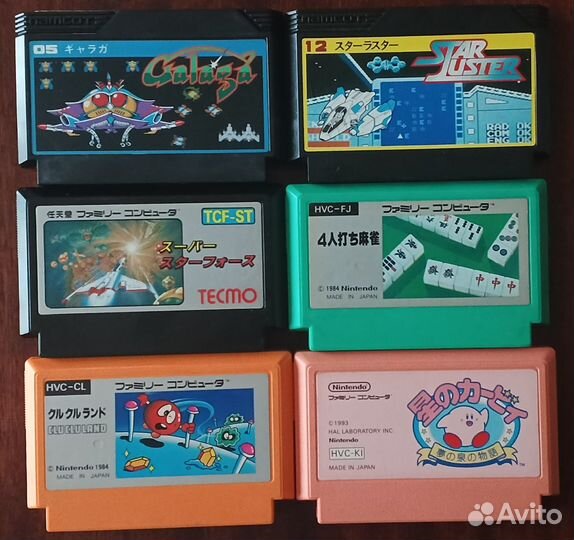 Картриджи Famicom (Dendy)