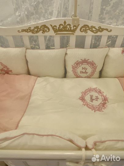 Бортики подушечки в детскую кроватку