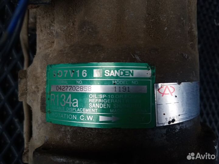 Компрессор кондиционера chery fora, чери фора
