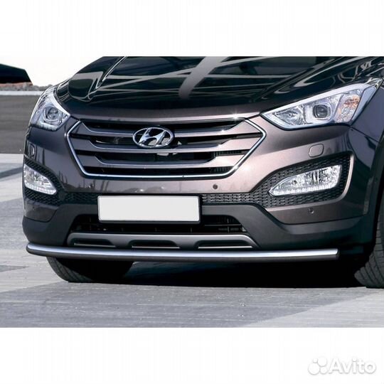 Защита переднего бампера дуга Hyundai Santa Fe