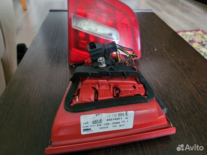 Фонари Ауди А6 С6 в крыш. багаж., пр. пер. фара