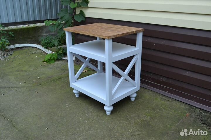 Тумбочка прикроватная Прованс из массива дерева