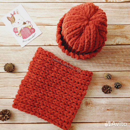 Комплект шапка зимняя и снуд женские