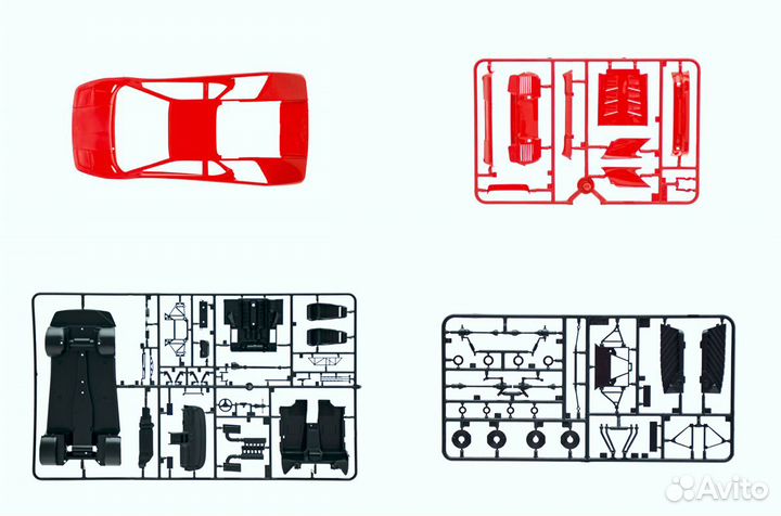 Сборная модель Lamborghini Diablo от Italeri 1:24