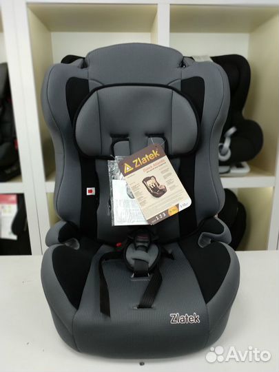 Автокресло 9-36кг Zlatek Atlantic серый стандарт