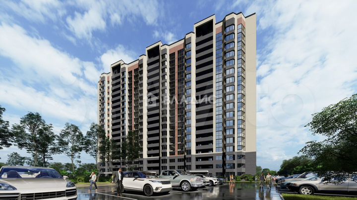 2-к. квартира, 71,7 м², 12/18 эт.