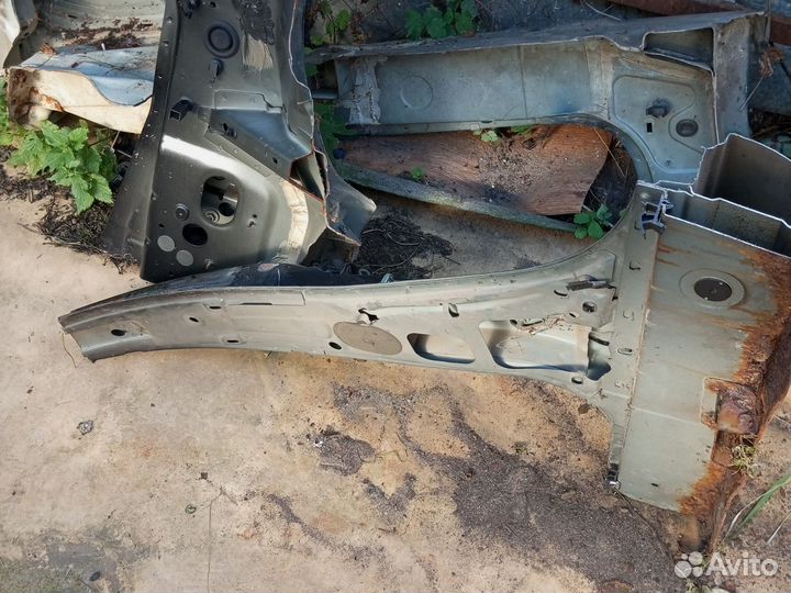 Renault megane 2 порог левый со стойкой