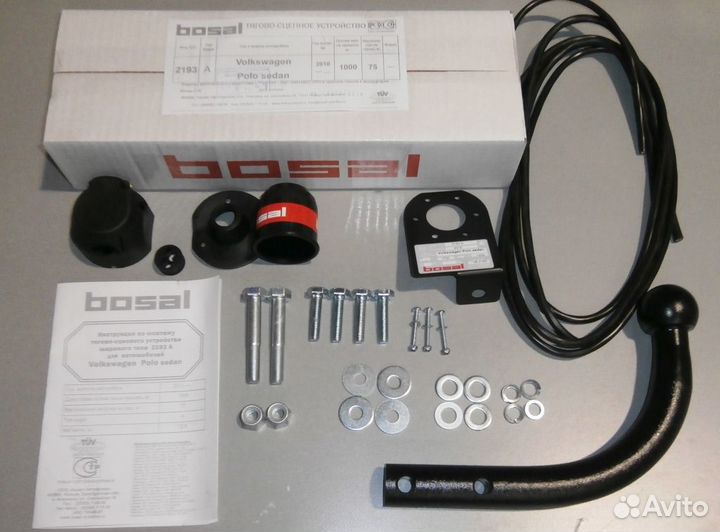 Фаркоп Фольксваген (Volkswagen) Polo седан 2010