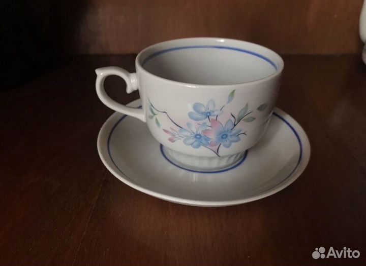 Чайный фарфоровый сервиз «Краснодарская чайка»