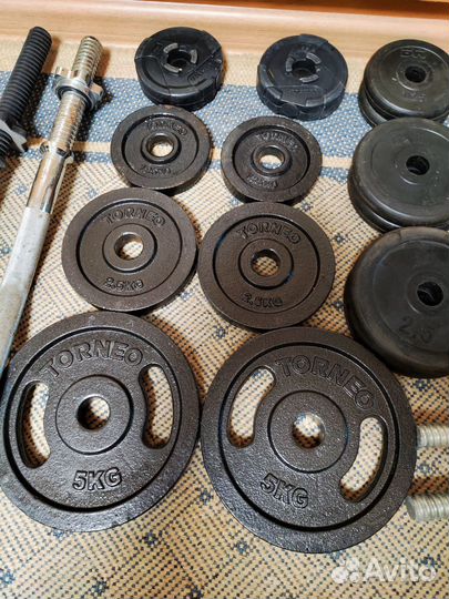 Гантели разборные, штанга, блины