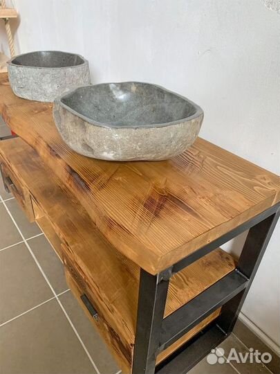 Столешница дубовая с живым краем 60х35