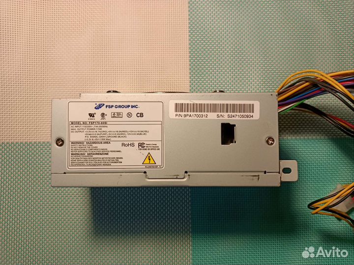 Блок питания миникомпьютера: mini ITX FSP170-60SI